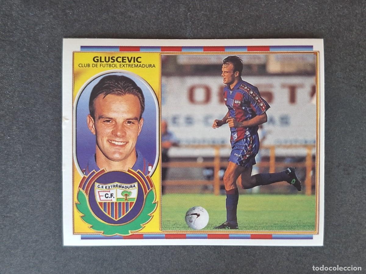 Cromos de f&uacute;tbol: L4 GLUSCEVIC C. F. EXTREMADURA COLOCA LIGA ESTE 1996 1997 96 97 NUNCA PEGADO SIN PEGAR