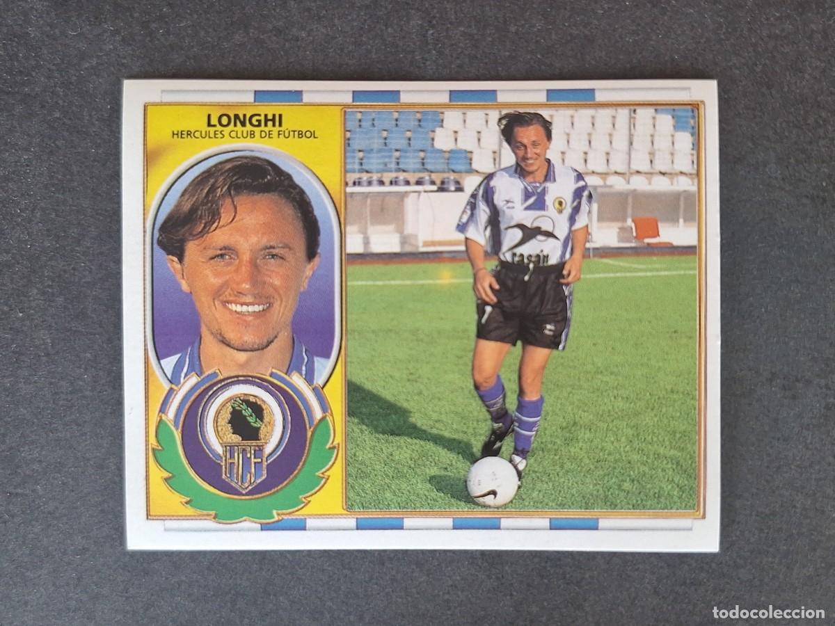 Cromos de f&uacute;tbol: L4 LONGHI HERCULES C. F. COLOCA LIGA ESTE 1996 1997 96 97 NUNCA PEGADO SIN PEGAR