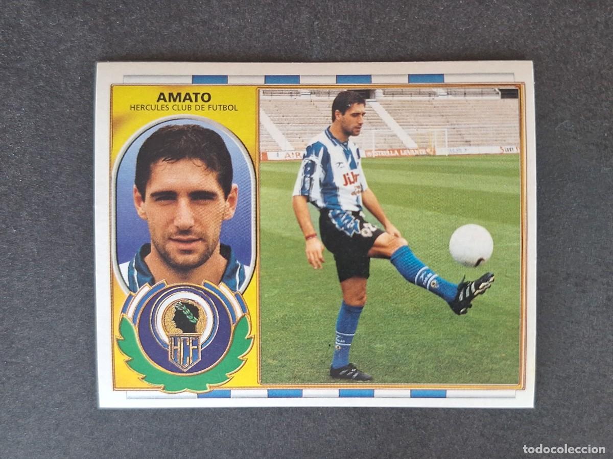 Cromos de f&uacute;tbol: L4 AMATO HERCULES C. F. COLOCA LIGA ESTE 1996 1997 96 97 NUNCA PEGADO SIN PEGAR