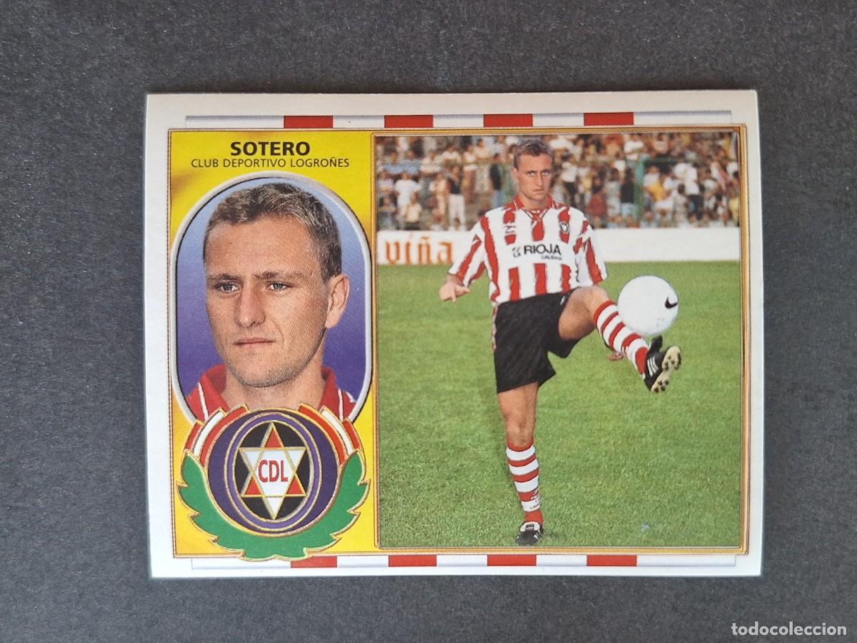 Cromos de f&uacute;tbol: L4 SOTERO C. D. LOGRO&Ntilde;ES COLOCA LIGA ESTE 1996 1997 96 97 NUNCA PEGADO SIN PEGAR