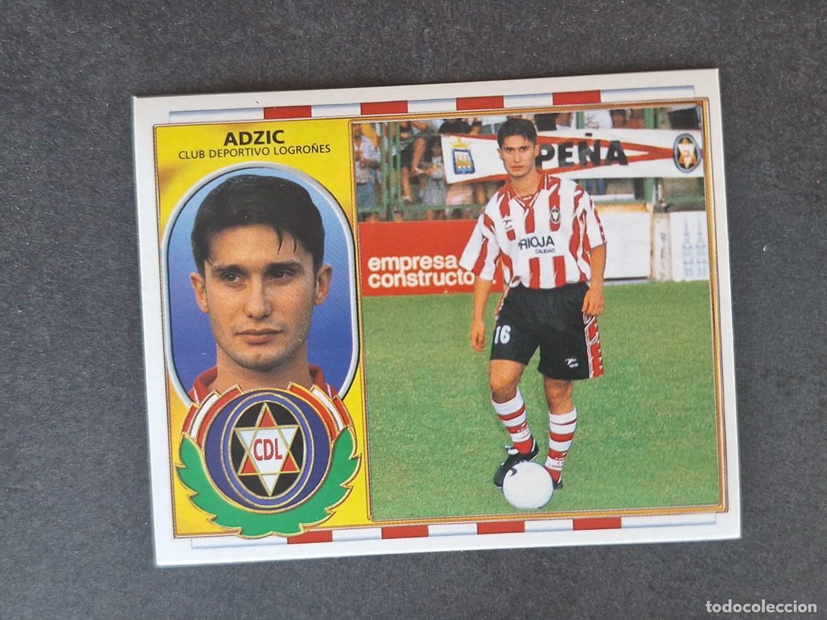 Cromos de f&uacute;tbol: L4 ADZIC C. D. LOGRO&Ntilde;ES COLOCA LIGA ESTE 1996 1997 96 97 NUNCA PEGADO SIN PEGAR