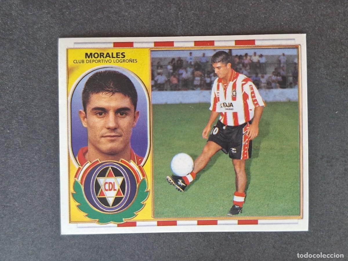 Cromos de f&uacute;tbol: L4 MORALES C. D. LOGRO&Ntilde;ES COLOCA LIGA ESTE 1996 1997 96 97 NUNCA PEGADO SIN PEGAR
