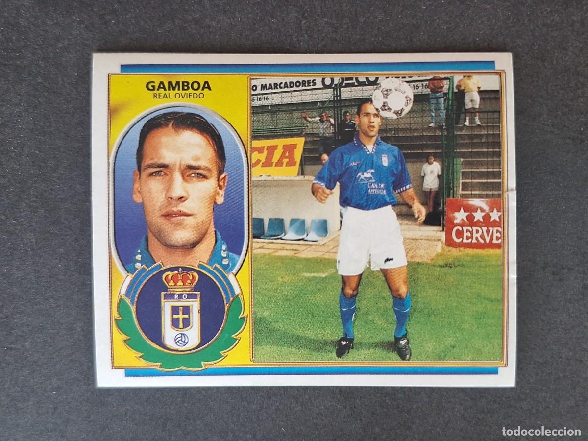 Cromos de f&uacute;tbol: L4 GAMBOA REAL OVIEDO COLOCA LIGA ESTE 1996 1997 96 97 NUNCA PEGADO SIN PEGAR
