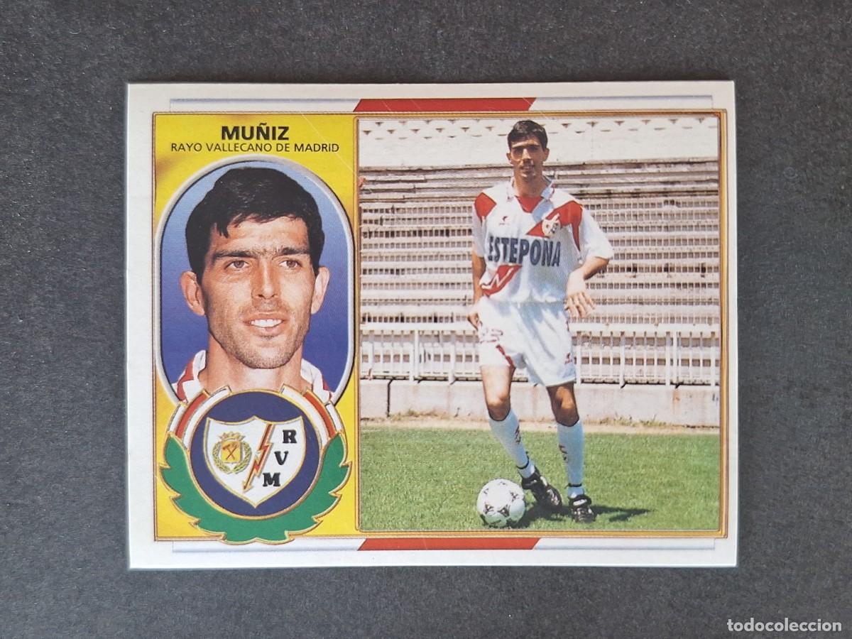 Cromos de f&uacute;tbol: L4 MU&Ntilde;IZ RAYO VALLECANO COLOCA LIGA ESTE 1996 1997 96 97 NUNCA PEGADO SIN PEGAR