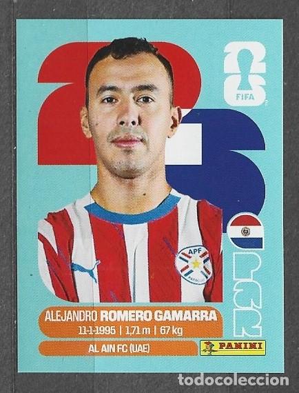 Cromos de f&uacute;tbol: Mundial 2026 - Romero Gamarra - N&deg; 16 - Paraguay