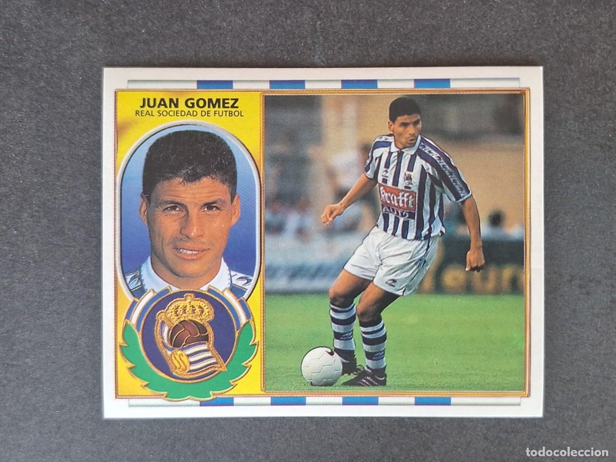 Cromos de f&uacute;tbol: L4 JUAN GOMEZ REAL SOCIEDAD COLOCA LIGA ESTE 1996 1997 96 97 NUNCA PEGADO SIN PEGAR