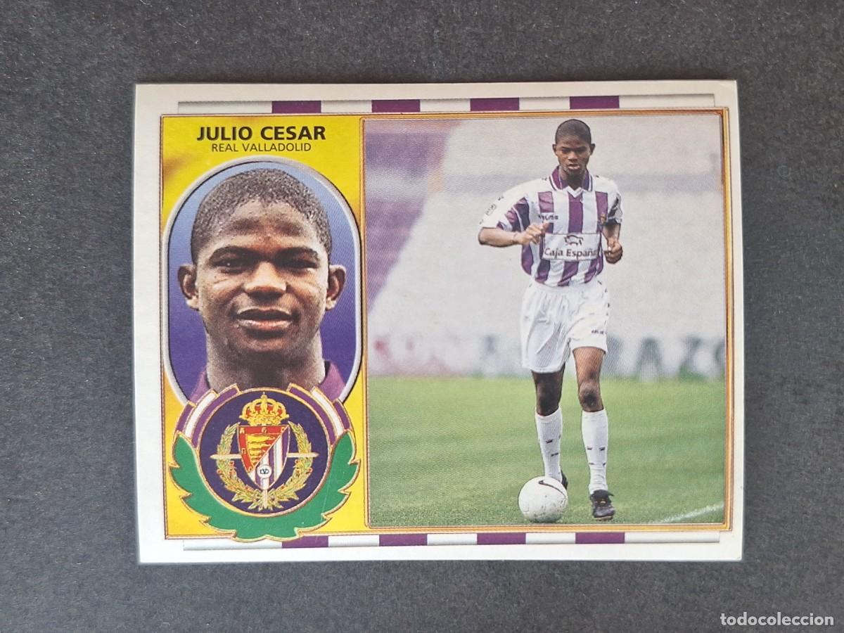 Cromos de f&uacute;tbol: L4 JULIO CESAR REAL VALLADOLID COLOCA LIGA ESTE 1996 1997 96 97 NUNCA PEGADO SIN PEGAR