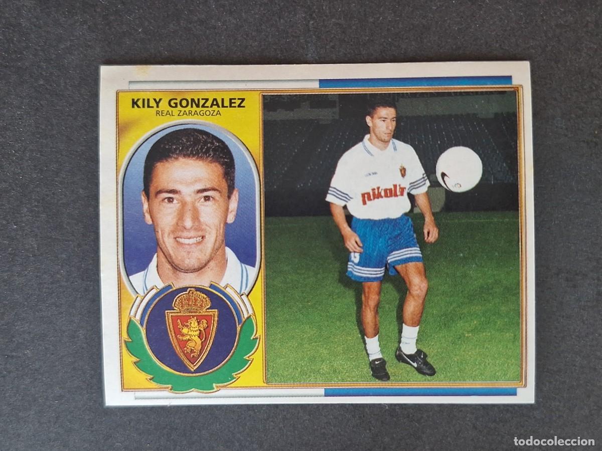 Cromos de f&uacute;tbol: L4 KILY GONZALEZ REAL ZARAGOZA COLOCA LIGA ESTE 1996 1997 96 97 NUNCA PEGADO SIN PEGAR