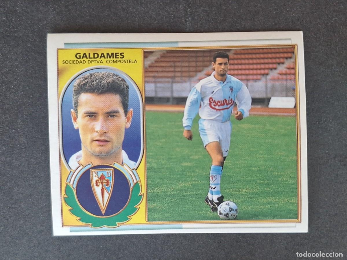 Cromos de f&uacute;tbol: L4 GALDAMES S. D. COMPOSTELA FICHAJE 4 LIGA ESTE 1996 1997 96 97 NUNCA PEGADO SIN PEGAR