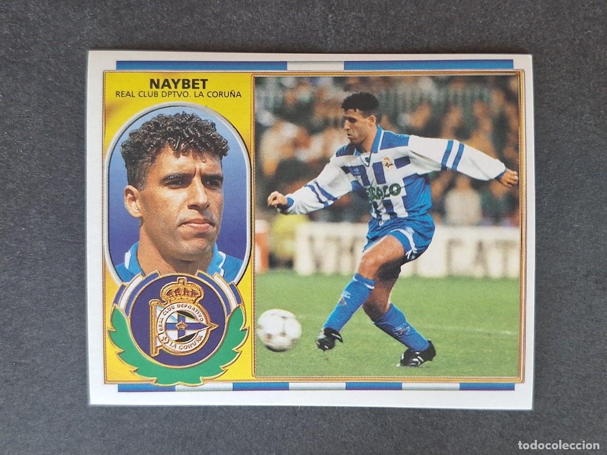 Cromos de f&uacute;tbol: L4 NAYBET DEPORTIVO DE LA CORU&Ntilde;A FICHAJE 6 LIGA ESTE 1996 1997 96 97 NUNCA PEGADO SIN PEGAR