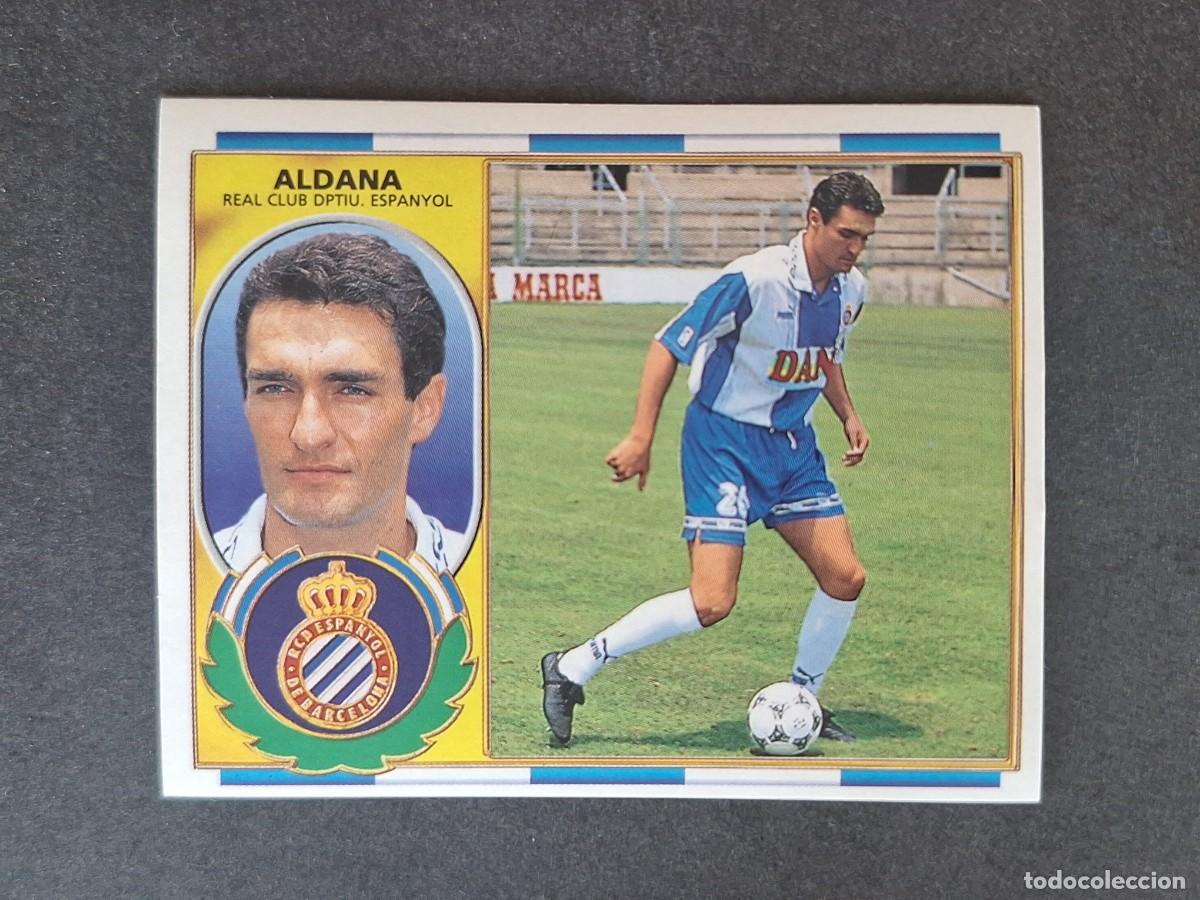 Cromos de f&uacute;tbol: L4 ALDANA R. C. D. ESPA&Ntilde;OL FICHAJE 7 LIGA ESTE 1996 1997 96 97 NUNCA PEGADO SIN PEGAR