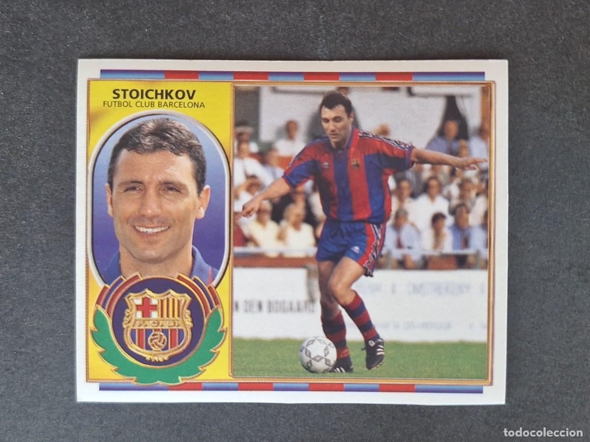 Cromos de f&uacute;tbol: L4 STOICHKOV VERSION F. C. BARCELONA FICHAJE 14 LIGA ESTE 1996 1997 96 97 NUNCA PEGADO SIN PEGAR
