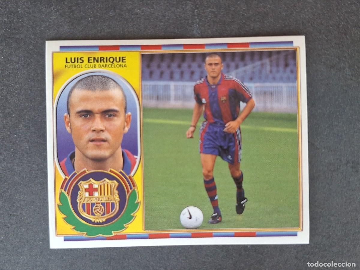 Cromos de f&uacute;tbol: L4 LUIS ENRIQUE F. C. BARCELONA FICHAJE 15 LIGA ESTE 1996 1997 96 97 NUNCA PEGADO SIN PEGAR