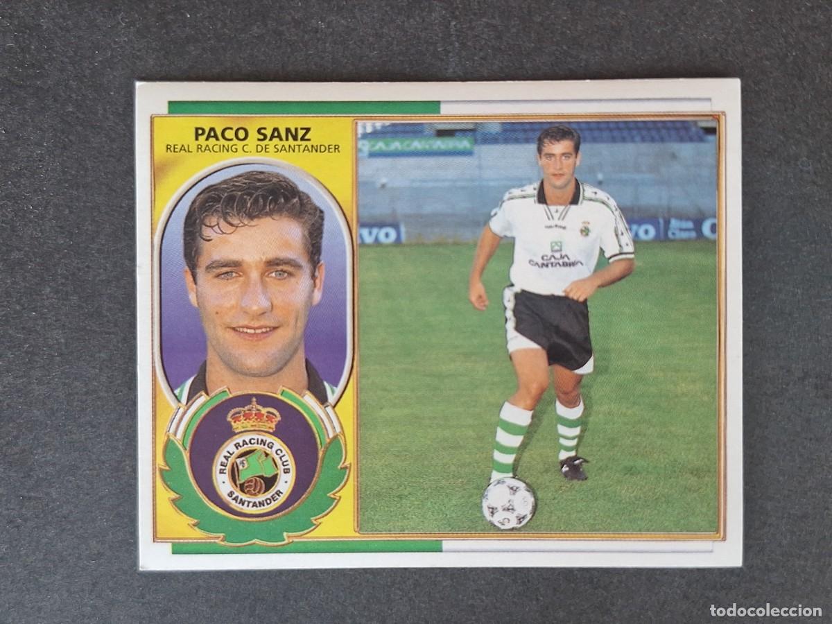 Cromos de f&uacute;tbol: L4 PACO SANZ RACING DE SANTANDER FICHAJE 20 LIGA ESTE 1996 1997 96 97 NUNCA PEGADO SIN PEGAR