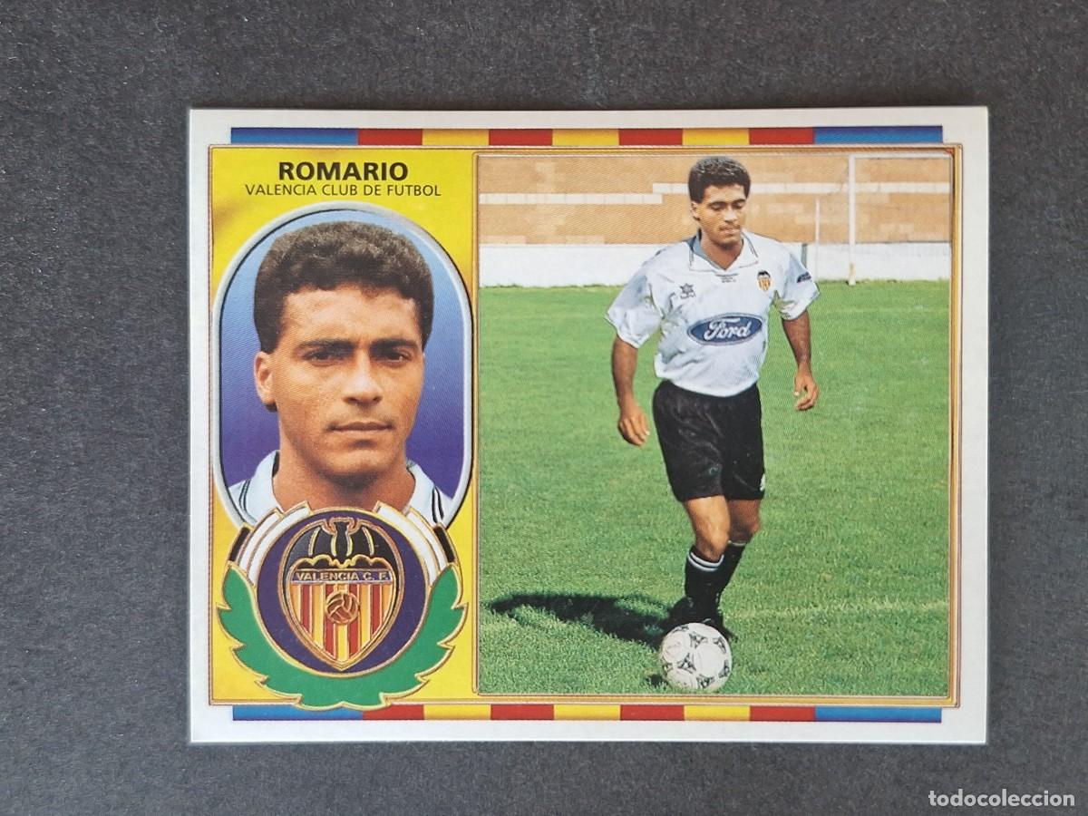 Cromos de f&uacute;tbol: L4 ROMARIO VALENCIA C. F. FICHAJE 23 LIGA ESTE 1996 1997 96 97 NUNCA PEGADO SIN PEGAR
