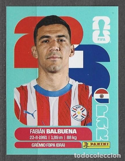 Cromos de f&uacute;tbol: Mundial 2026 - Fab&iacute;an Balbuena - N&deg; 5 - Paraguay