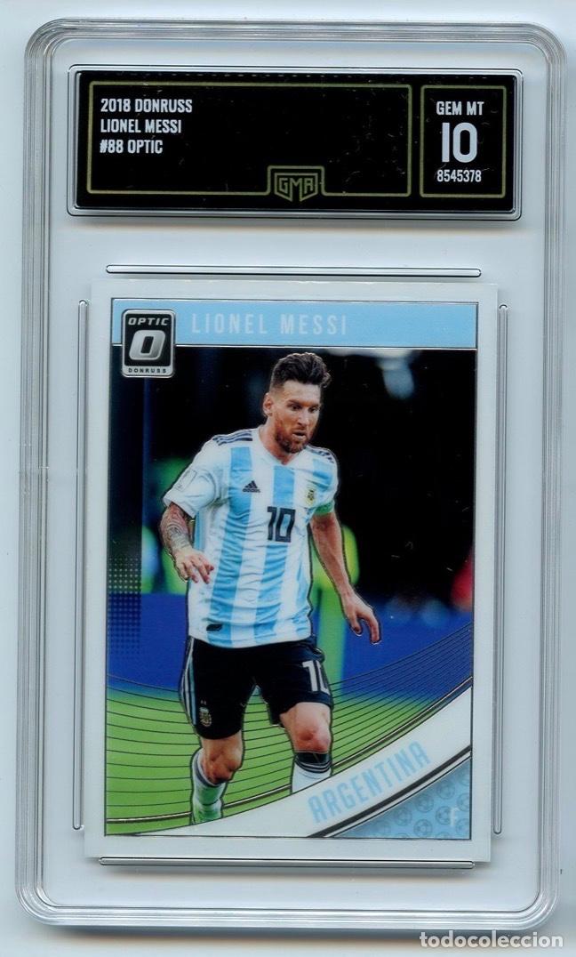 Cromos de f&uacute;tbol: Panini 2018 World Cup Donruss Optic GMA 10 Lionel Messi Card