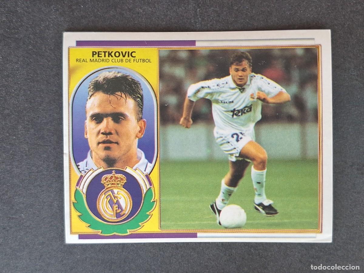 Cromos de f&uacute;tbol: L4 PETKOVIC REAL MADRID FICHAJE 29 LIGA ESTE 1996 1997 96 97 NUNCA PEGADO SIN PEGAR