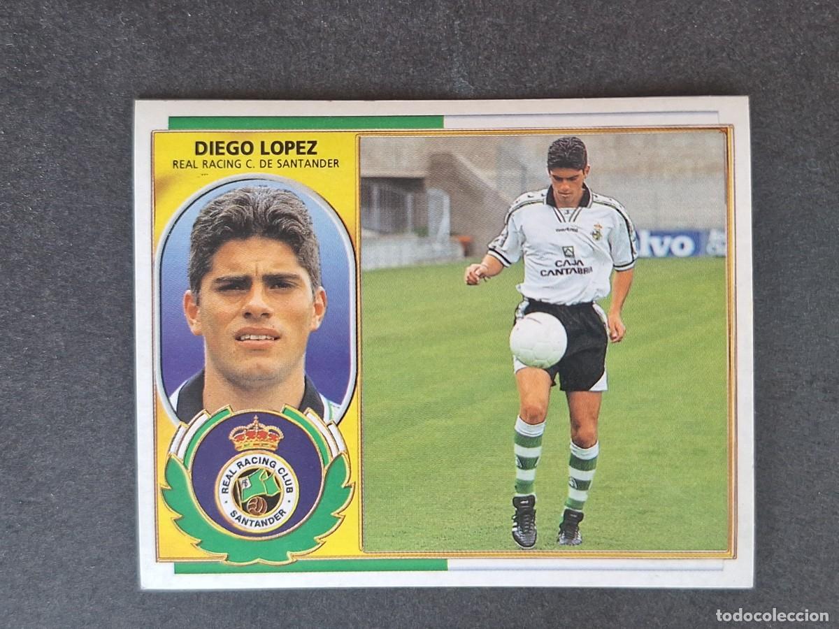 Cromos de f&uacute;tbol: L4 DIEGO LOPEZ RACING DE SANTANDER FICHAJE 34 LIGA ESTE 1996 1997 96 97 NUNCA PEGADO SIN PEGAR