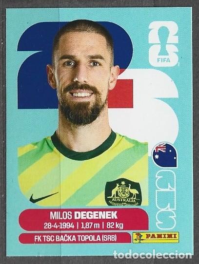 Cromos de f&uacute;tbol: Mundial 2026 - Milos Degenek - N&deg; 10 - Australia