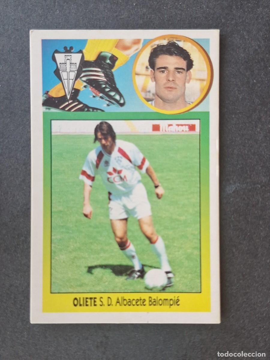 Cromos de f&uacute;tbol: L3 OLIETE ALBACETE BALOMPIE LIGA ESTE 1993 1994 93 94 CARTON NUNCA PEGADO SIN PEGAR