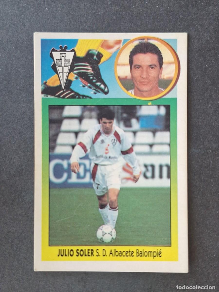 Cromos de f&uacute;tbol: L3 JULIO SOLER ALBACETE BALOMPIE LIGA ESTE 1993 1994 93 94 CARTON NUNCA PEGADO SIN PEGAR