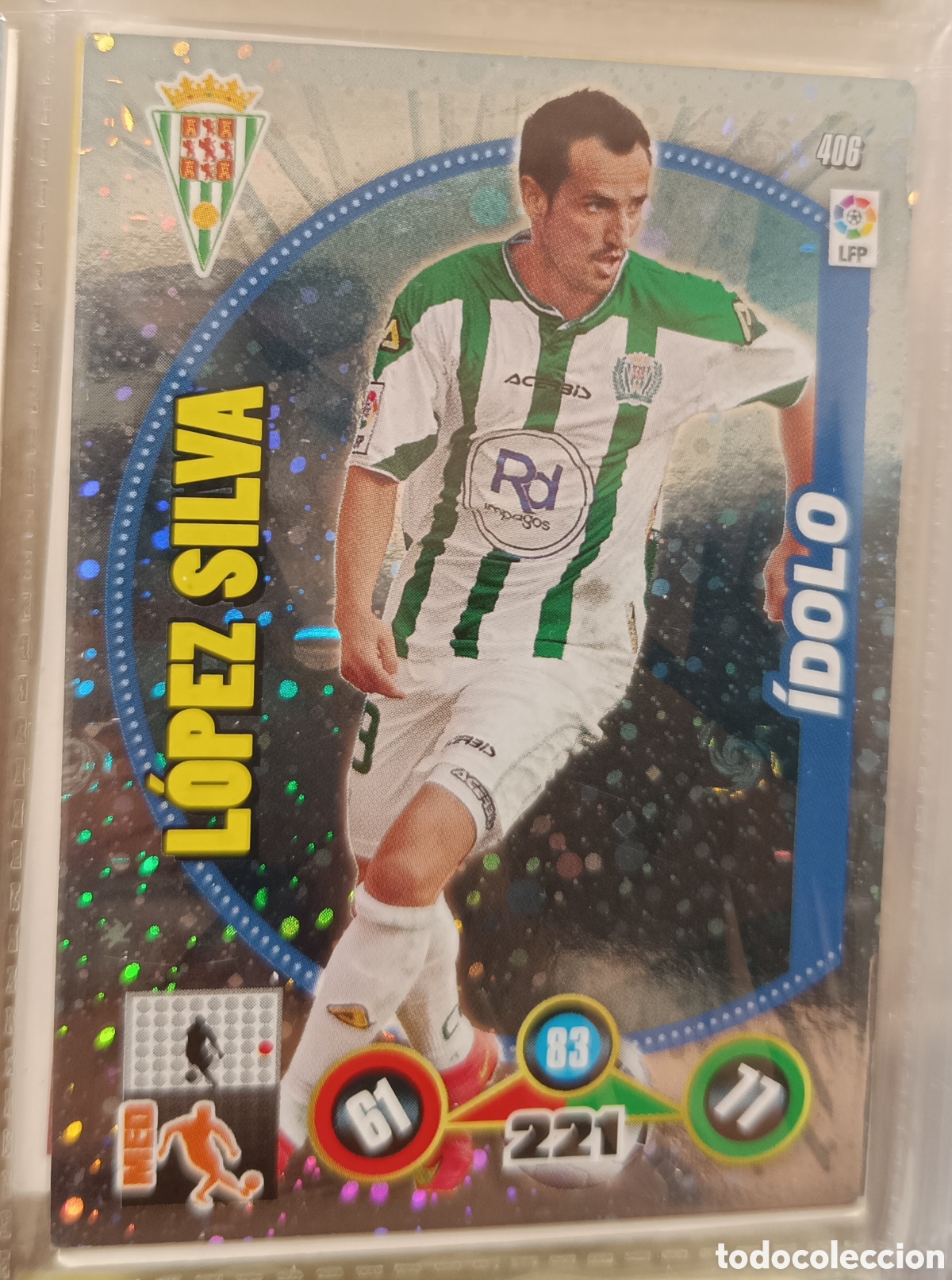 Cromos de f&uacute;tbol: 406 LOPEZ SILVA adrenalyn 12/13