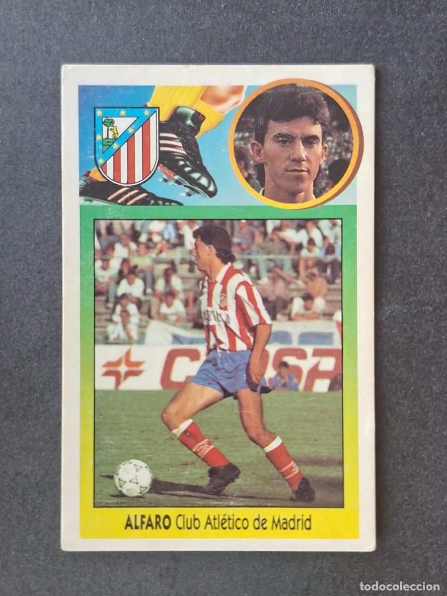 Cromos de f&uacute;tbol: L3 ALFARO ATLETICO DE MADRID LIGA ESTE 1993 1994 93 94 CARTON NUNCA PEGADO SIN PEGAR
