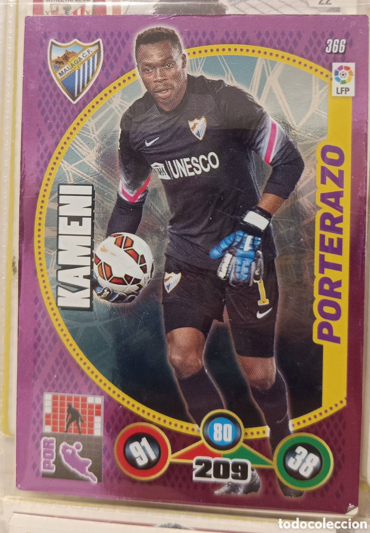 Cromos de f&uacute;tbol: 366 KAMENI PORTERAZO adrenalyn 12/13