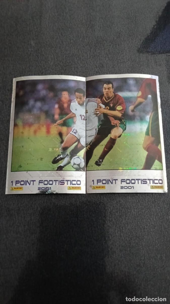 Cromos de f&uacute;tbol: Panini Ligue 1 Foot 2001 Francia Plateado Henry Eurocopa 2000 453 454