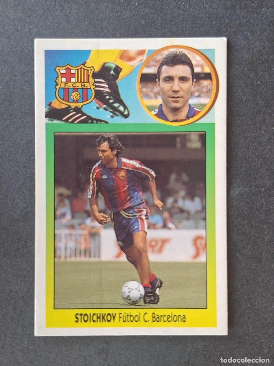 Cromos de f&uacute;tbol: L3 STOICHKOV F. C. BARCELONA LIGA ESTE 1993 1994 93 94 CARTON NUNCA PEGADO SIN PEGAR