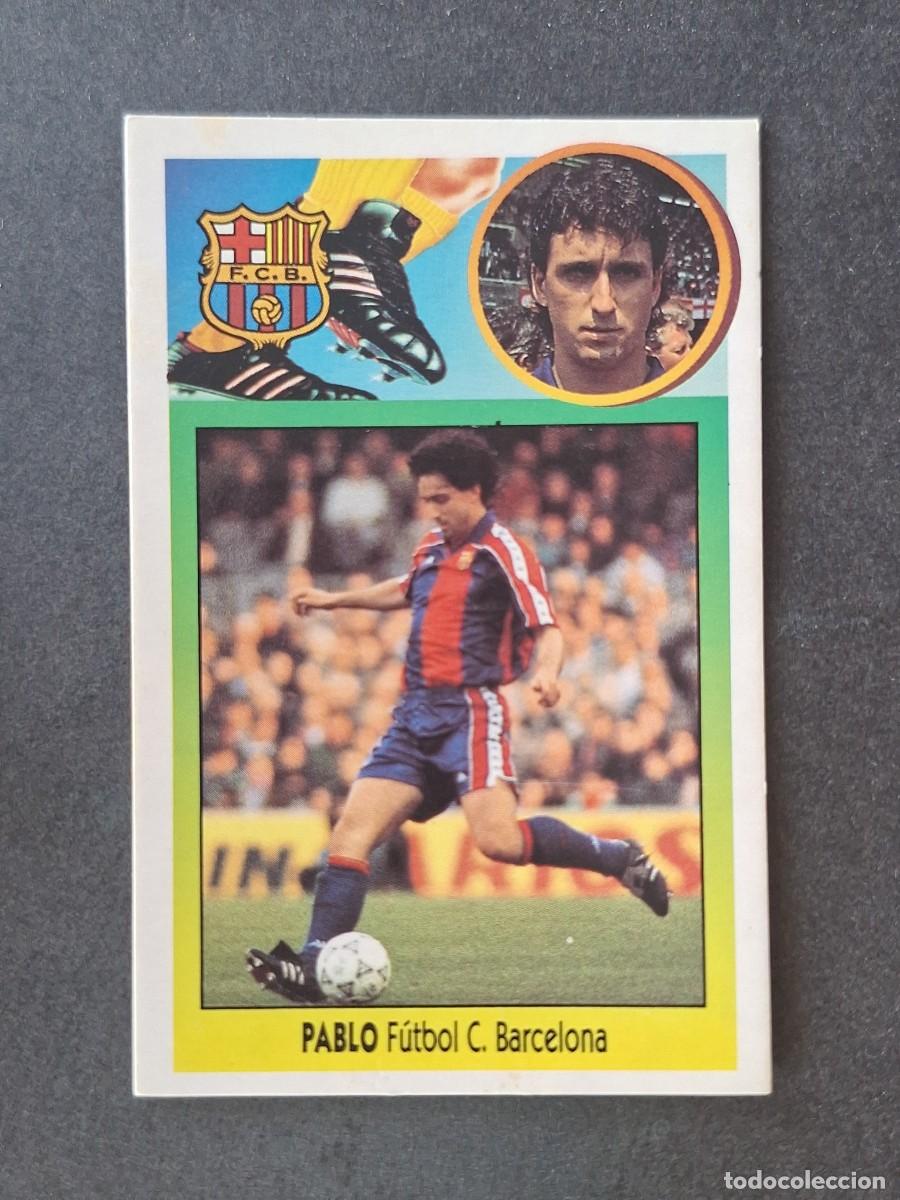 Cromos de f&uacute;tbol: L3 PABLO F. C. BARCELONA LIGA ESTE 1993 1994 93 94 CARTON NUNCA PEGADO SIN PEGAR