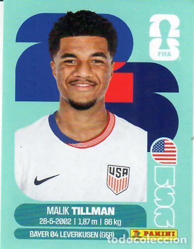 Cromos de f&uacute;tbol: CROMO PANINI MUNDIAL WORLD CUP 2026 - USA15 USA 15 - TILLMAN - USA