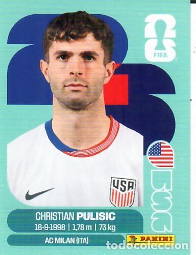 Cromos de f&uacute;tbol: CROMO PANINI MUNDIAL WORLD CUP 2026 - USA16 USA 16 - PULISIC - USA
