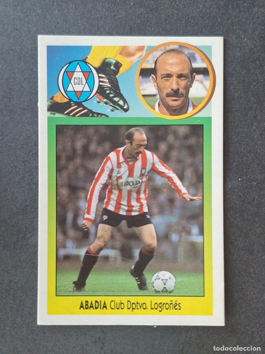 Cromos de f&uacute;tbol: L3 ABADIA C. D. LOGRO&Ntilde;ES LIGA ESTE 1993 1994 93 94 CARTON NUNCA PEGADO SIN PEGAR