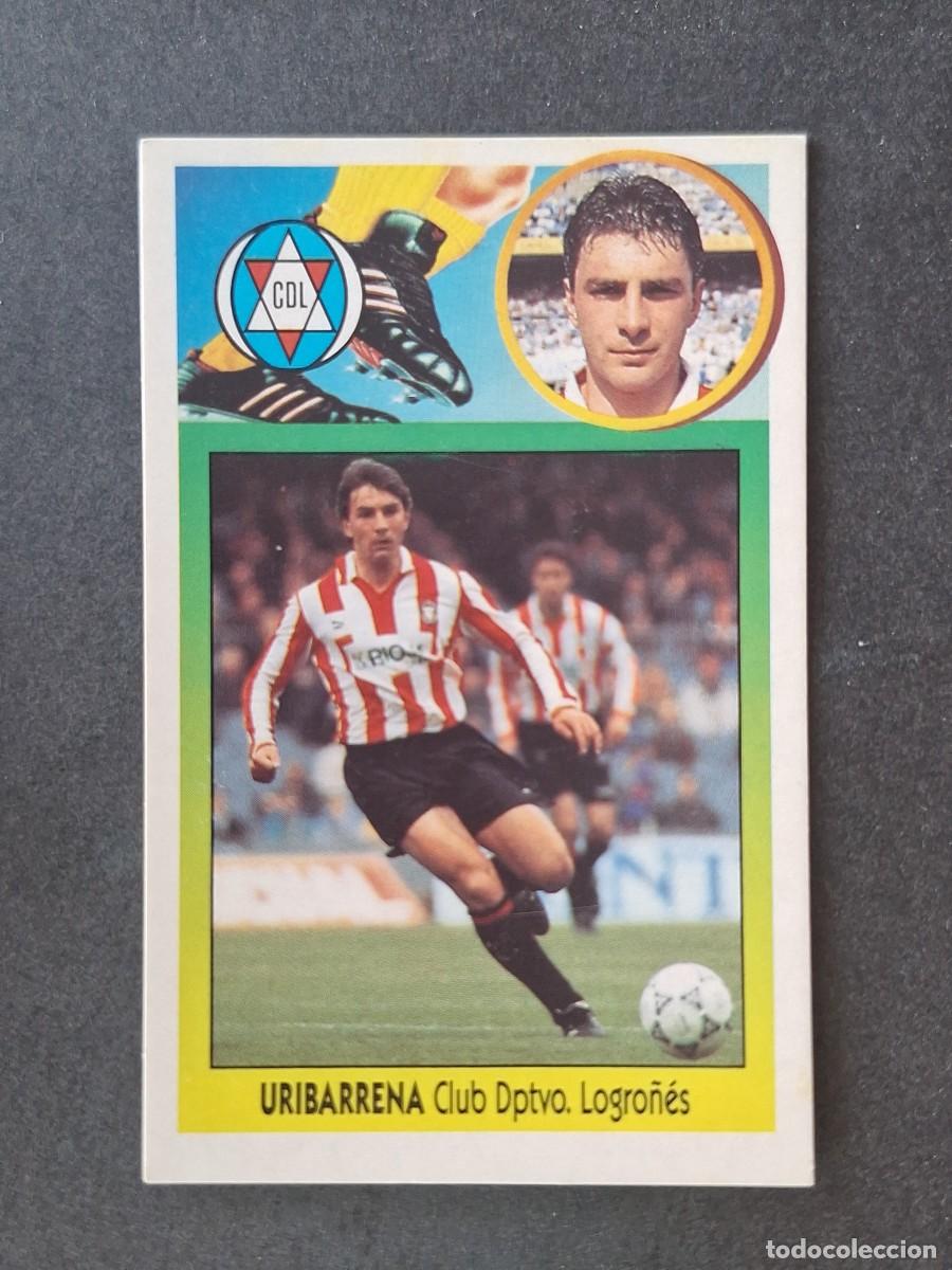 Cromos de f&uacute;tbol: L3 URIBARRENA C. D. LOGRO&Ntilde;ES LIGA ESTE 1993 1994 93 94 CARTON NUNCA PEGADO SIN PEGAR
