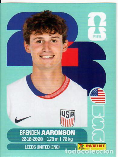 Cromos de f&uacute;tbol: CROMO PANINI MUNDIAL WORLD CUP 2026 - USA17 USA 17 - AARONSON - USA