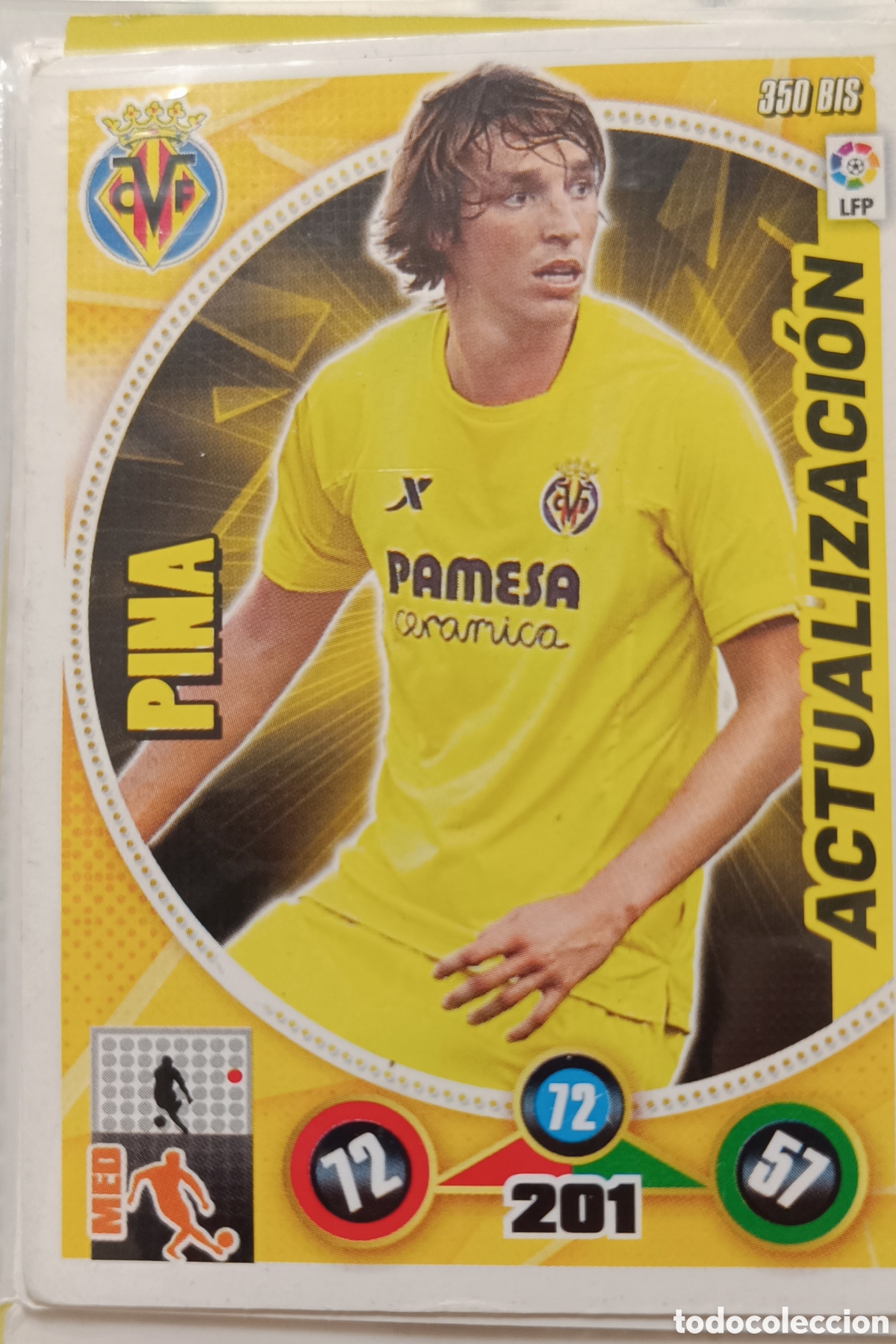 Cromos de f&uacute;tbol: 350 bis PINA adrenalyn 12/13