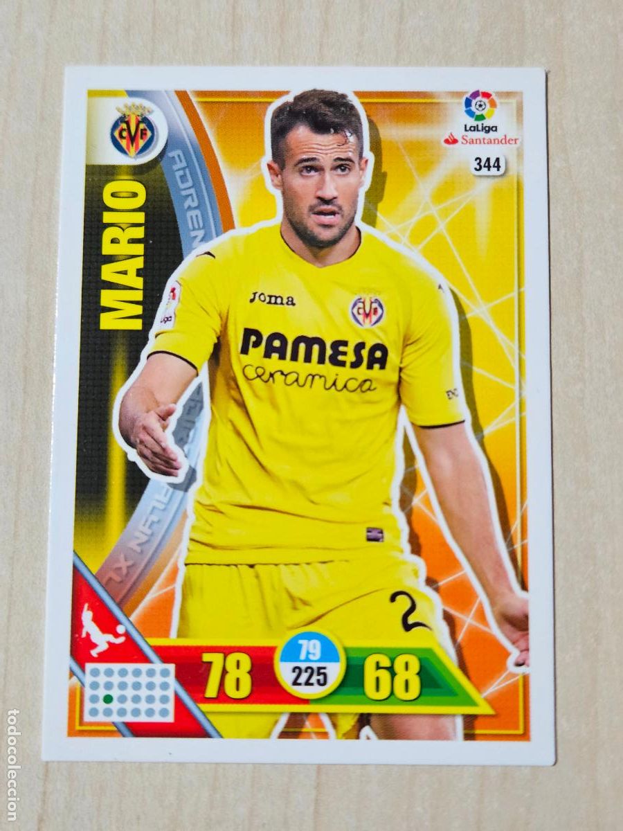 Cromos de f&uacute;tbol: FICHA N&ordm; 344 MARIO - ADRENALYN 16 17 - PANINI 2016 - 17 - CROMO - VILLARREAL