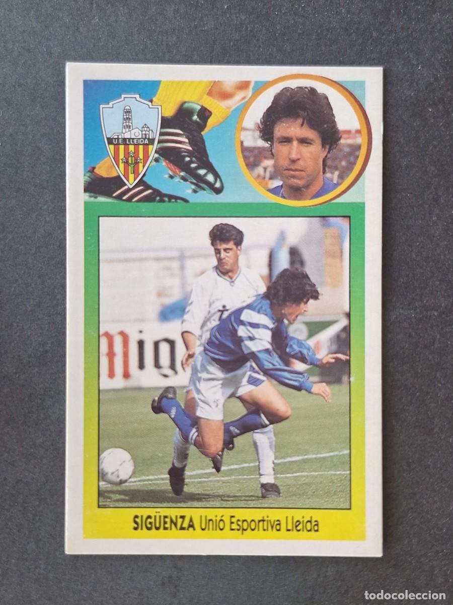 Cromos de f&uacute;tbol: L3 SIG&Uuml;ENZA U. E. LLEIDA LIGA ESTE 1993 1994 93 94 CARTON NUNCA PEGADO SIN PEGAR