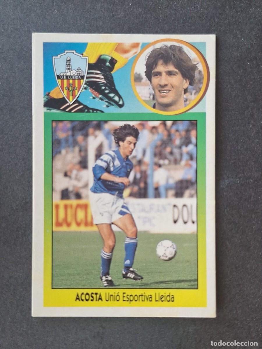Cromos de f&uacute;tbol: L3 ACOSTA U. E. LLEIDA LIGA ESTE 1993 1994 93 94 CARTON NUNCA PEGADO SIN PEGAR