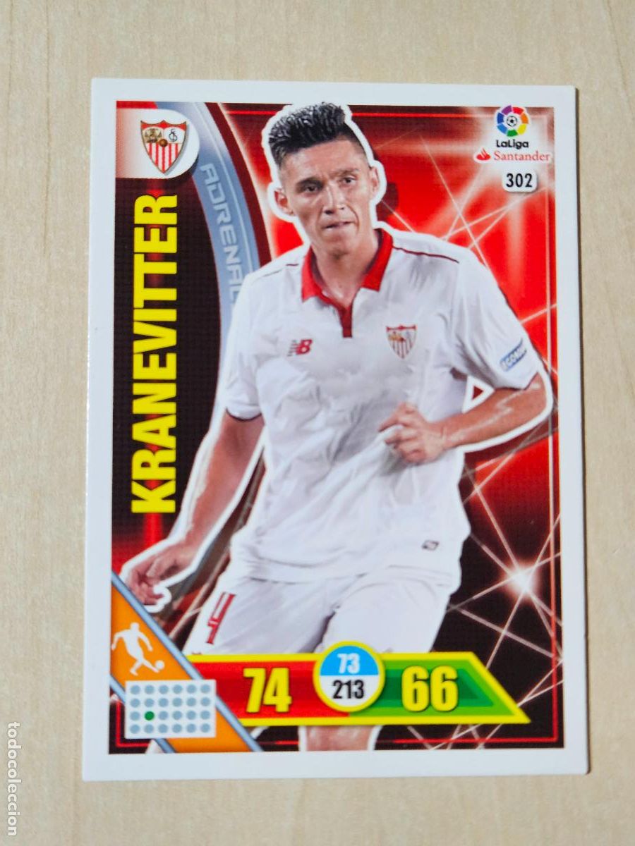 Cromos de f&uacute;tbol: FICHA N&ordm; 302 KRANEVITTER - ADRENALYN 16 17 - PANINI 2016 - 17 - CROMO - SEVILLA