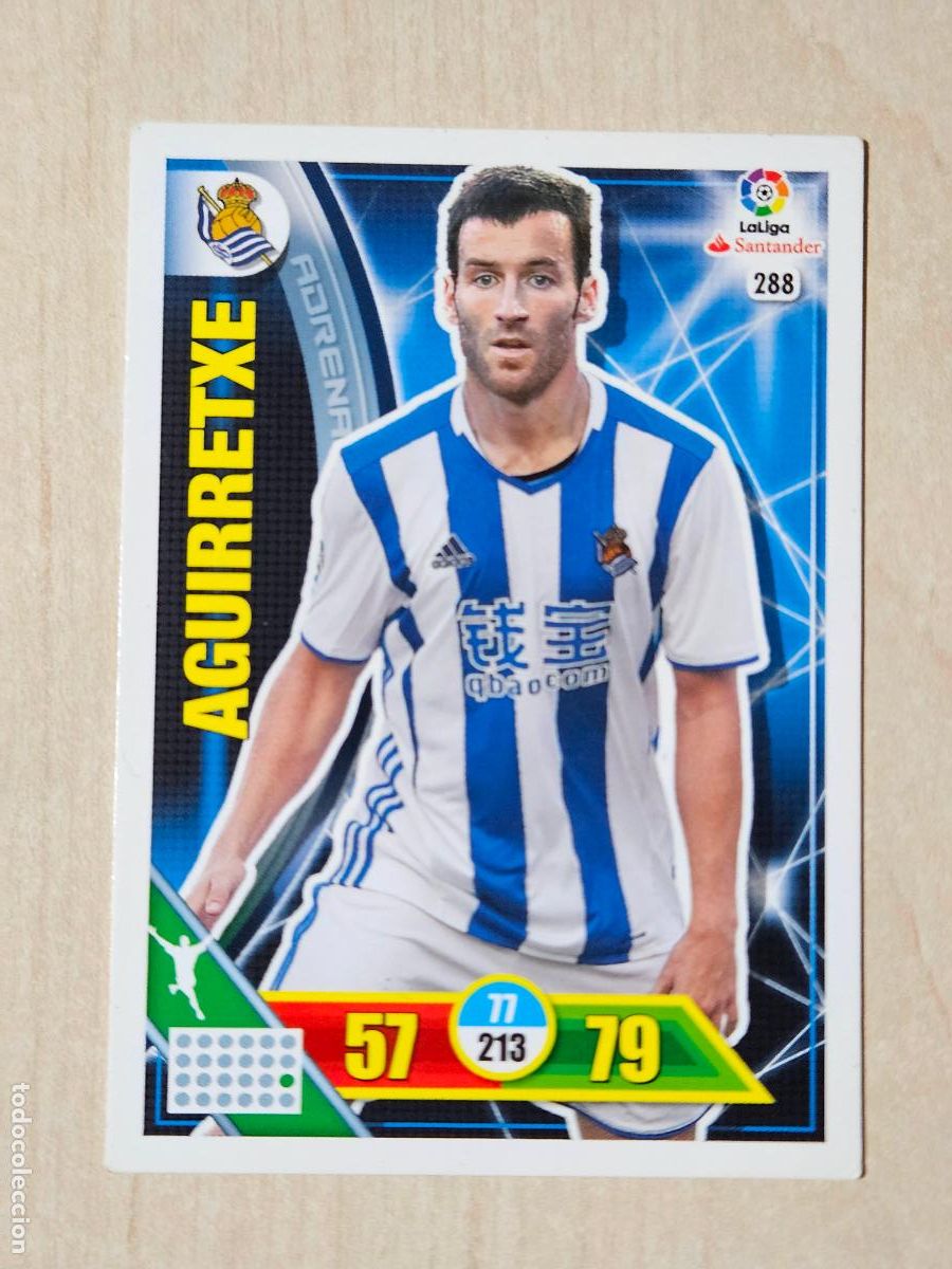 Cromos de f&uacute;tbol: FICHA N&ordm; 288 AGUIRRETXE - ADRENALYN 16 17 - PANINI 2016 - 17 - CROMO - REAL SOCIEDAD