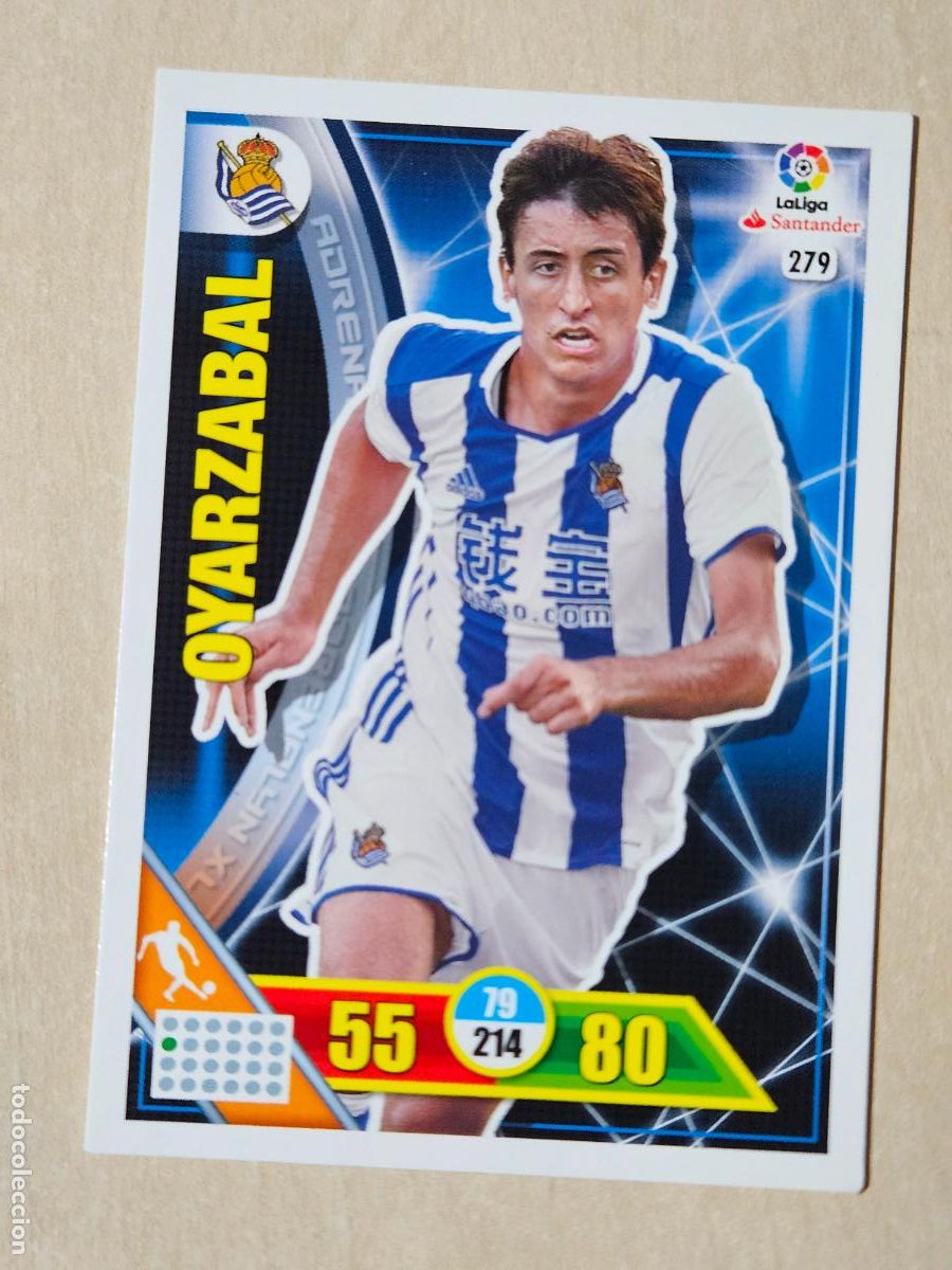 Cromos de f&uacute;tbol: FICHA N&ordm; 279 OYARZABAL - ADRENALYN 16 17 - PANINI 2016 - 17 - CROMO - REAL SOCIEDAD