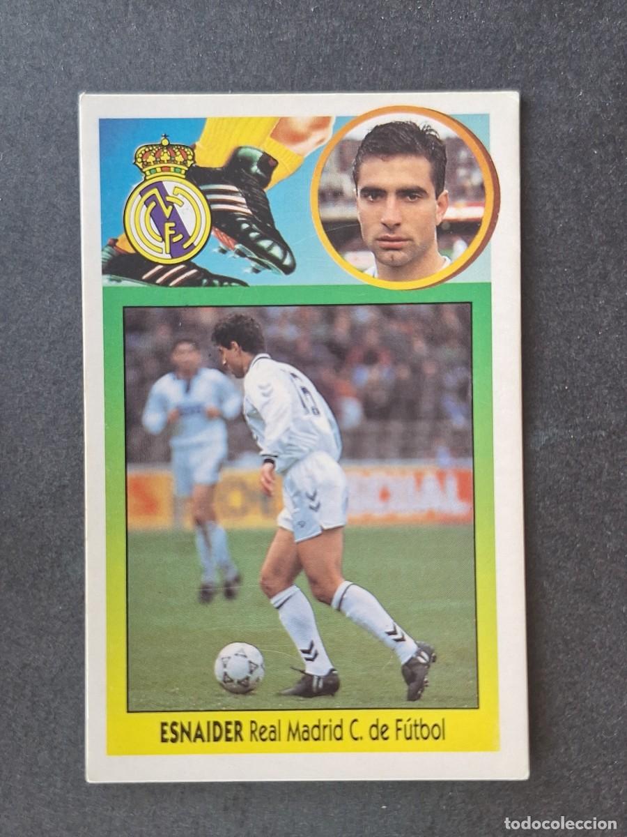 Cromos de f&uacute;tbol: L3 ESNAIDER REAL MADRID LIGA ESTE 1993 1994 93 94 CARTON NUNCA PEGADO SIN PEGAR