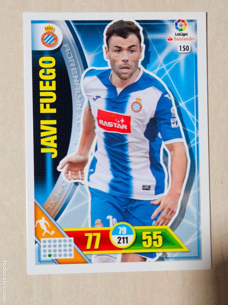 Cromos de f&uacute;tbol: FICHA N&ordm; 150 JAVI FUEGO - ADRENALYN 16 17 - PANINI 2016 - 17 - CROMO - ESPANYOL