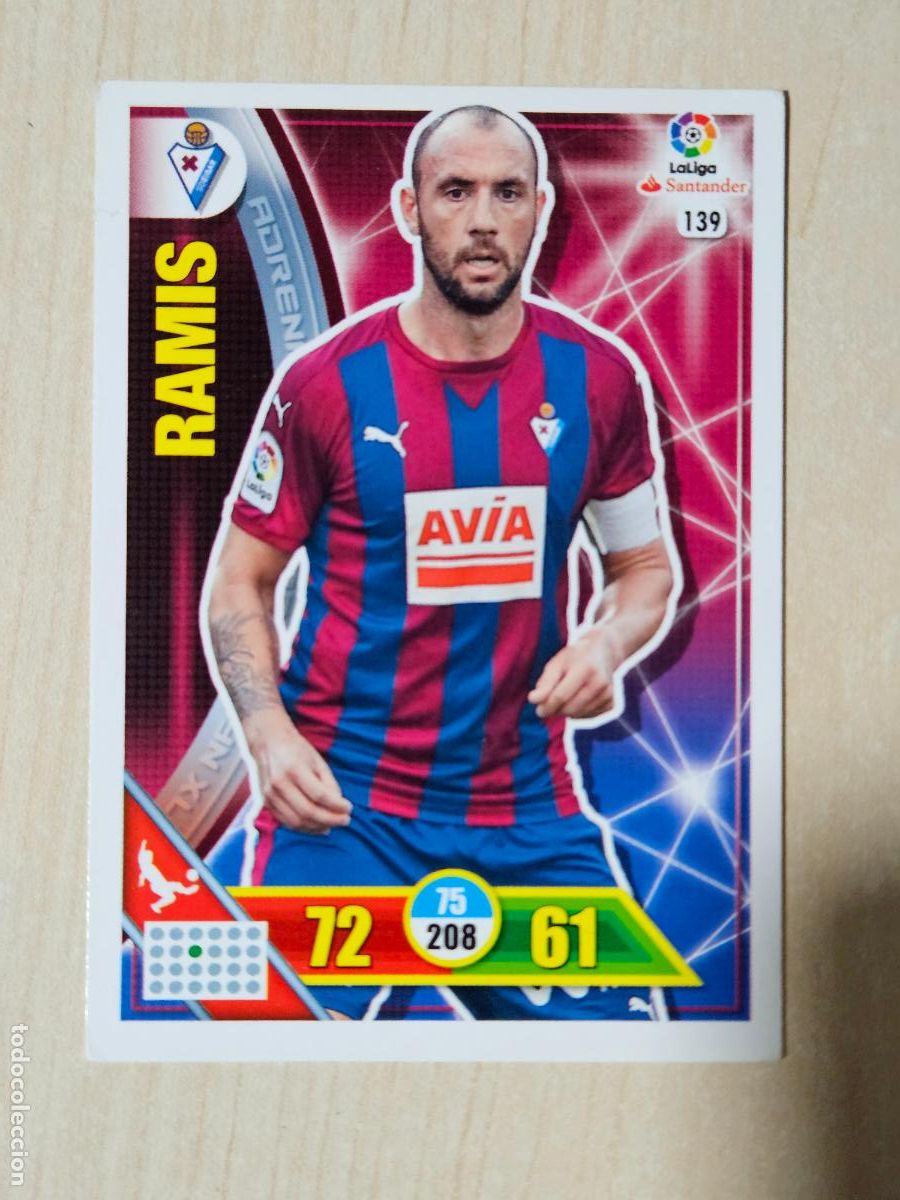 Cromos de f&uacute;tbol: FICHA N&ordm; 139 RAMIS - ADRENALYN 16 17 - PANINI 2016 - 17 - CROMO - EIBAR