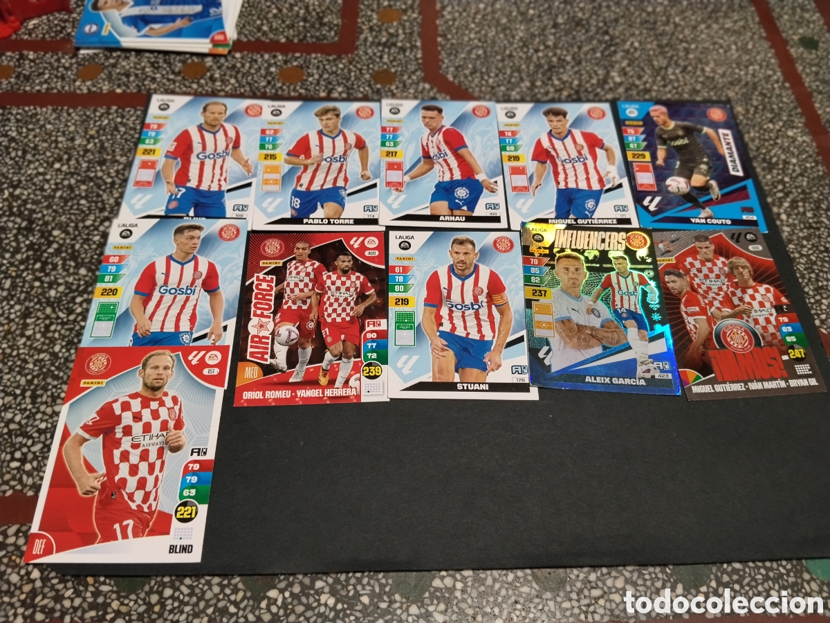 Cromos de f&uacute;tbol: 11 Cromos Girona Futbol Club