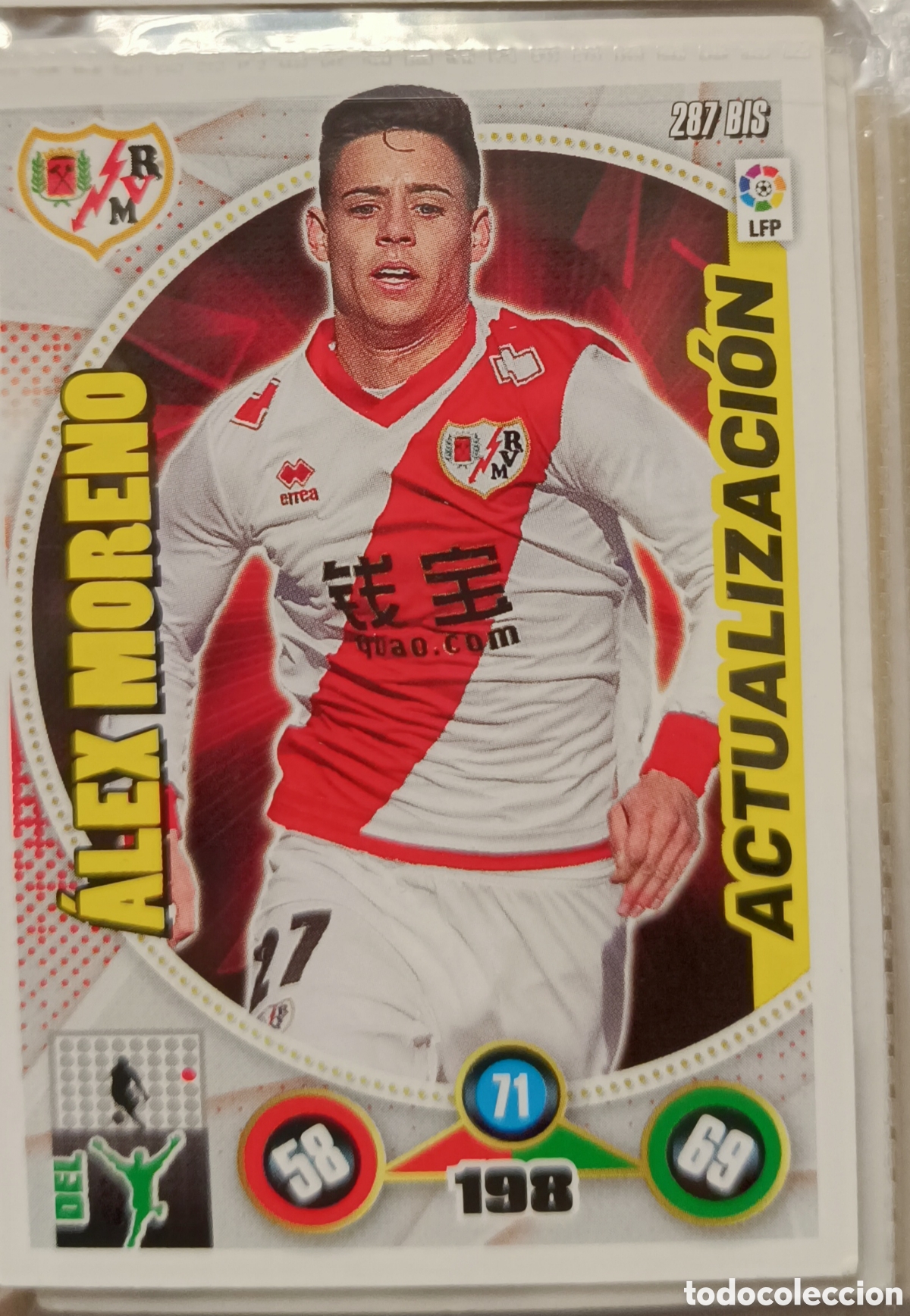 Cromos de f&uacute;tbol: 287 bis ALEX MORENO adrenalyn 12/13