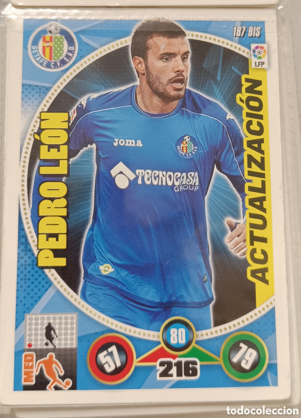 Cromos de f&uacute;tbol: 187 bis PEDRO LEON adrenalyn 12/13